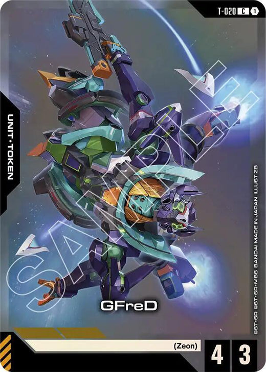 GFreD (T-020) Token (Premium Card Collection Gundam Assemble) Common Holofoil
