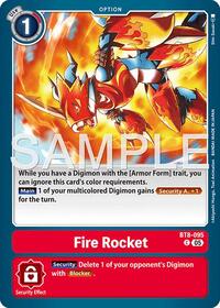 Fire Rocket (Reprint) | Advanced Booster Digimon Generation | Common | Foil | #BT8-095 C