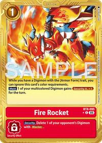 Fire Rocket (Gold Border) | Advanced Booster Digimon Generation | Common | Foil | #BT8-095 C