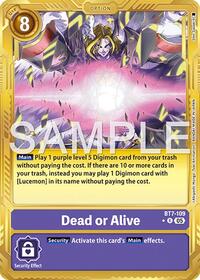 Dead or Alive (Gold Border) | Advanced Booster Digimon Generation | Rare | Foil | #BT7-109 R
