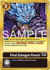 Final Zubagon Punch (Gold Border) | Advanced Booster Digimon Generation | Common | Foil | #BT4-109 C