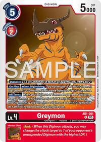 Greymon - AD1-001 | Advanced Booster Digimon Generation | Rare | Foil | #AD1-001 R