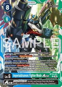 Imperialdramon: Fighter Mode ACE - BT16-027 (Reprint) | Advanced Booster Digimon Generation | Rare | Foil | #BT16-027 R