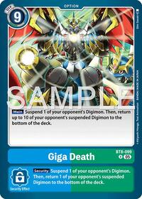 Giga Death (Reprint) | Advanced Booster Digimon Generation | Rare | Foil | #BT8-099 R