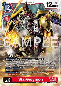 WarGreymon - BT14-101 (Reprint) | Advanced Booster Digimon Generation | Secret Rare | Foil | #BT14-101 SEC