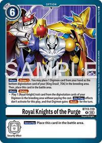 Royal Knights of the Purge (Reprint) | Advanced Booster Digimon Generation | Rare | Foil | #BT13-110 R