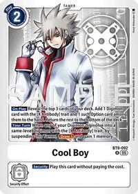 Cool Boy - BT9-092 (Reprint) | Advanced Booster Digimon Generation | Rare | Foil | #BT9-092 R