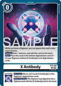X Antibody (Reprint) | Advanced Booster Digimon Generation | Uncommon | Foil | #BT9-109 U