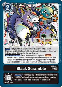 Black Scramble (Reprint) | Advanced Booster Digimon Generation | Promo | Foil | #LM-031 P
