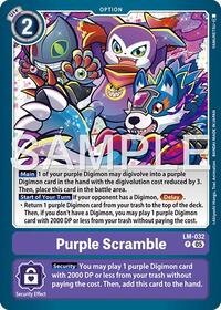 Purple Scramble (Reprint) | Advanced Booster Digimon Generation | Promo | Foil | #LM-032 P