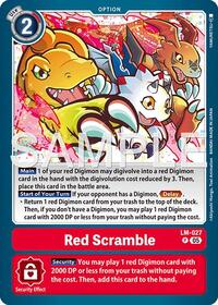 Red Scramble (Reprint) | Advanced Booster Digimon Generation | Promo | Foil | #LM-027 P