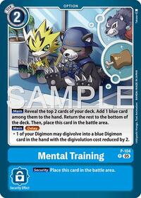 Mental Training (Reprint) | Advanced Booster Digimon Generation | Promo | Foil | #P-104 P