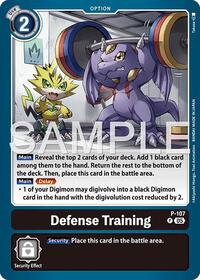 Defense Training (Reprint) | Advanced Booster Digimon Generation | Promo | Foil | #P-107 P