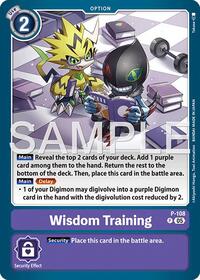 Wisdom Training (Reprint) | Advanced Booster Digimon Generation | Promo | Foil | #P-108 P