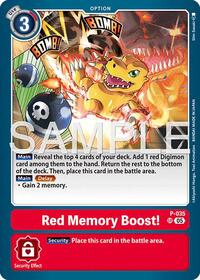 Red Memory Boost! (Reprint) | Advanced Booster Digimon Generation | Super Rare | Foil | #P-035 SR
