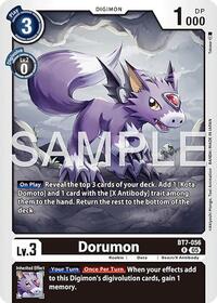 Dorumon (Reprint) | Advanced Booster Digimon Generation | Rare | Foil | #BT7-056 R