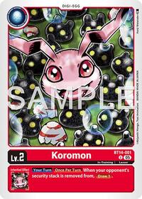 Koromon - BT14-001 (Reprint) | Advanced Booster Digimon Generation | Uncommon | Foil | #BT14-001 U