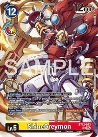 ShineGreymon - BT12-043 (Reprint) | Advanced Booster Digimon Generation | Super Rare | Foil | #BT12-043 SR