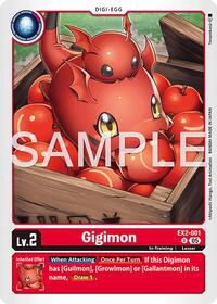 Gigimon (Reprint) | Advanced Booster Digimon Generation | Uncommon | Foil | #EX2-001 U