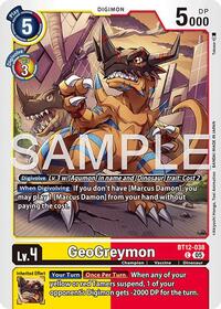 GeoGreymon - BT12-038 (Reprint) | Advanced Booster Digimon Generation | Common | Foil | #BT12-038 C