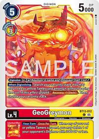 Geogreymon - BT13-012 (Reprint) | Advanced Booster Digimon Generation | Common | Foil | #BT13-012 C