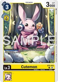 Cutemon (Reprint) | Advanced Booster Digimon Generation | Common | Foil | #BT5-033 C