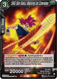SSG Son Goku, Backing Up Comrades | Three Glorious Fighters | Uncommon | Foil | #BT30-086