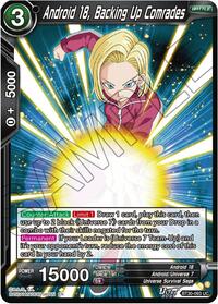 Android 18, Backing Up Comrades | Three Glorious Fighters | Uncommon | Normal | #BT30-093