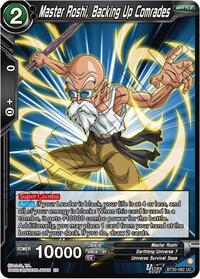 Master Roshi, Backing Up Comrades | Three Glorious Fighters | Uncommon | Foil | #BT30-092
