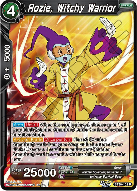 Rozie, Witchy Warrior BT30-102 Rare