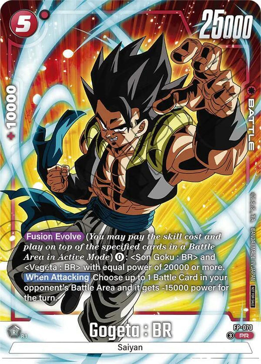 Gogeta : BR (Paquete de Torneo 10) FP-070 Lámina promocional