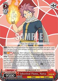 Inherited Flame, Natsu | FAIRY TAIL 100 YEARS QUEST | Double Rare | Normal | #FT/S120-E054 RR