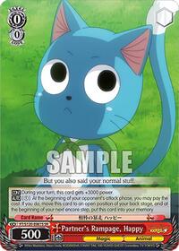 Partner's Rampage, Happy (SR) | FAIRY TAIL 100 YEARS QUEST | Super Rare | Normal | #FT/S120-E061S SR