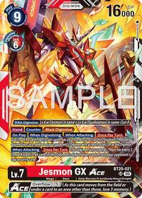 Jesmon GX ACE (Reprint) | Advanced Booster Digimon Generation | Super Rare | Foil | #BT20-021 SR