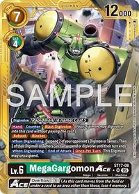 MegaGargomon ACE (Gold Border) | Advanced Booster Digimon Generation | Super Rare | Foil | #ST17-08 SR