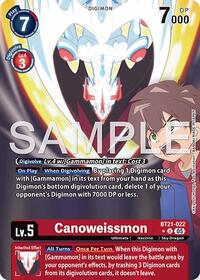 Canoweissmon (Alternate Art) | Advanced Booster Digimon Generation | Uncommon | Foil | #BT21-022 U