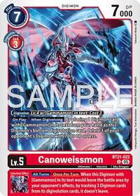 Canoweissmon (Reprint) | Advanced Booster Digimon Generation | Uncommon | Foil | #BT21-022 U