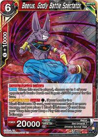 Beerus, Godly Battle Spectator | Three Glorious Fighters | Rare | Normal | #BT30-141