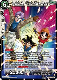 Son Goku, Pan, & Trunks, Universe Odyssey | Three Glorious Fighters | Super Rare | Foil | #BT30-124