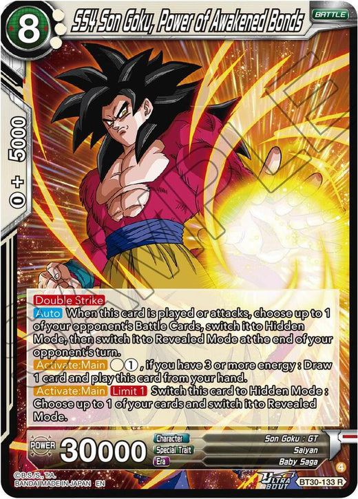 SS4 Son Goku, Power of Awakened Bonds BT30-133 Rare