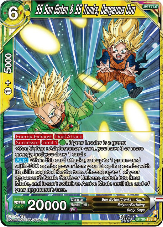 SS Son Goten & SS Trunks, Drangerous Duo BT30-139 Rare