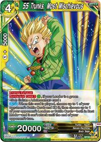 SS Trunks, Most Mischievous | Three Glorious Fighters | Rare | Foil | #BT30-140