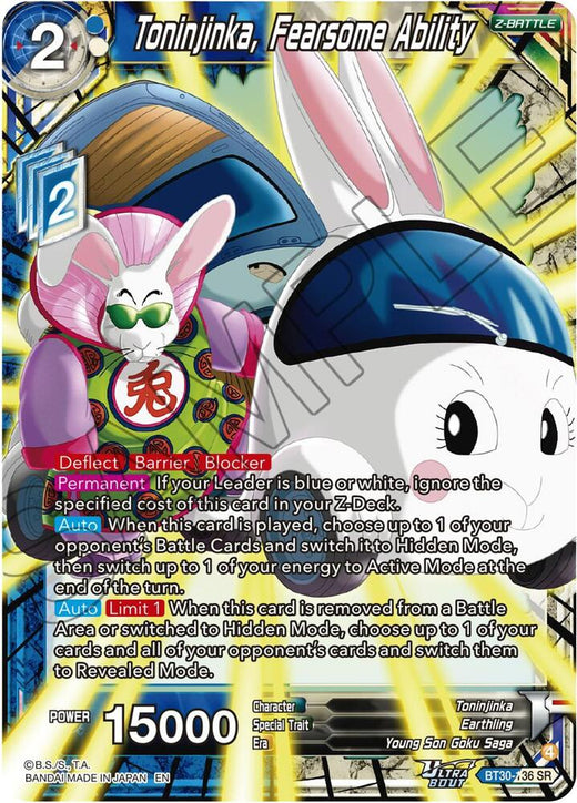 Toninjinka, Fearsone Ability BT30-136 Super Rare Foil
