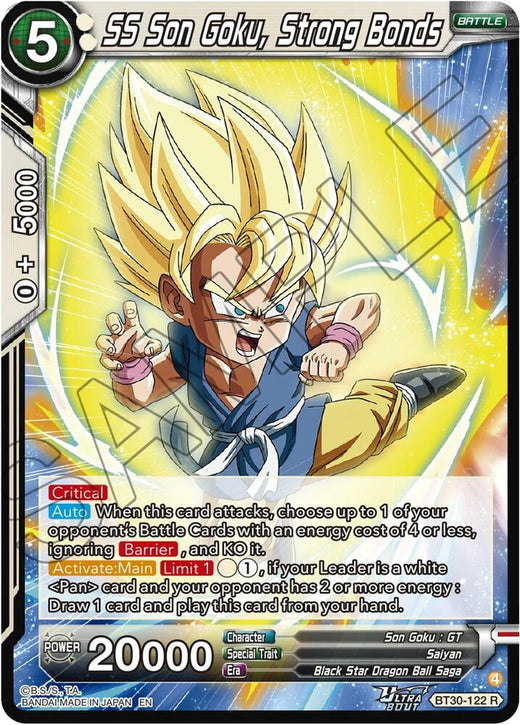 SS Son Goku, Strong Bonds BT30-122 Rare