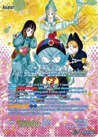 Pilaf, Shu, & Mai // Pilaf, Shu, & Mai, Entrusted Ambitions (SLR) | Three Glorious Fighters | Special Leader Rare | Foil | #BT30-017