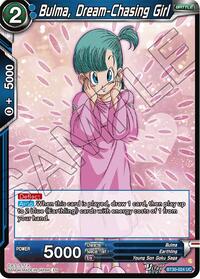 Bulma, Dream-Chasing Girl | Three Glorious Fighters | Uncommon | Normal | #BT30-024