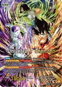 Son Goku, Android 17, & Frieza // Universe 7 Team-Up (SLR) | Three Glorious Fighters | Special Leader Rare | Foil | #BT30-081