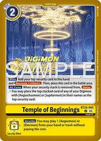 Temple of Beginnings (Judge Pack 9) | Time Stranger | Uncommon | Foil | #BT24-093 U