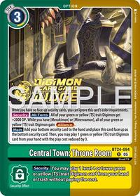 Central Town: Throne Room (Judge Pack 9) | Time Stranger | Uncommon | Foil | #BT24-094 U