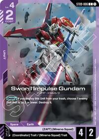 Sword Impulse Gundam | Starter Deck 09: Destiny Ignition | Common | Normal | #ST09-006